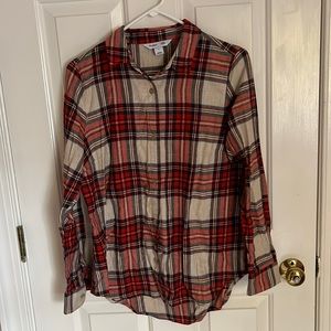 old navy plaid flannel